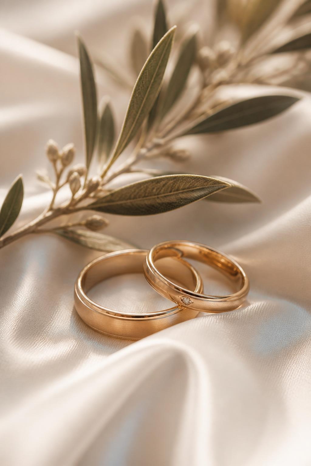 Anillos de boda en oro rosa